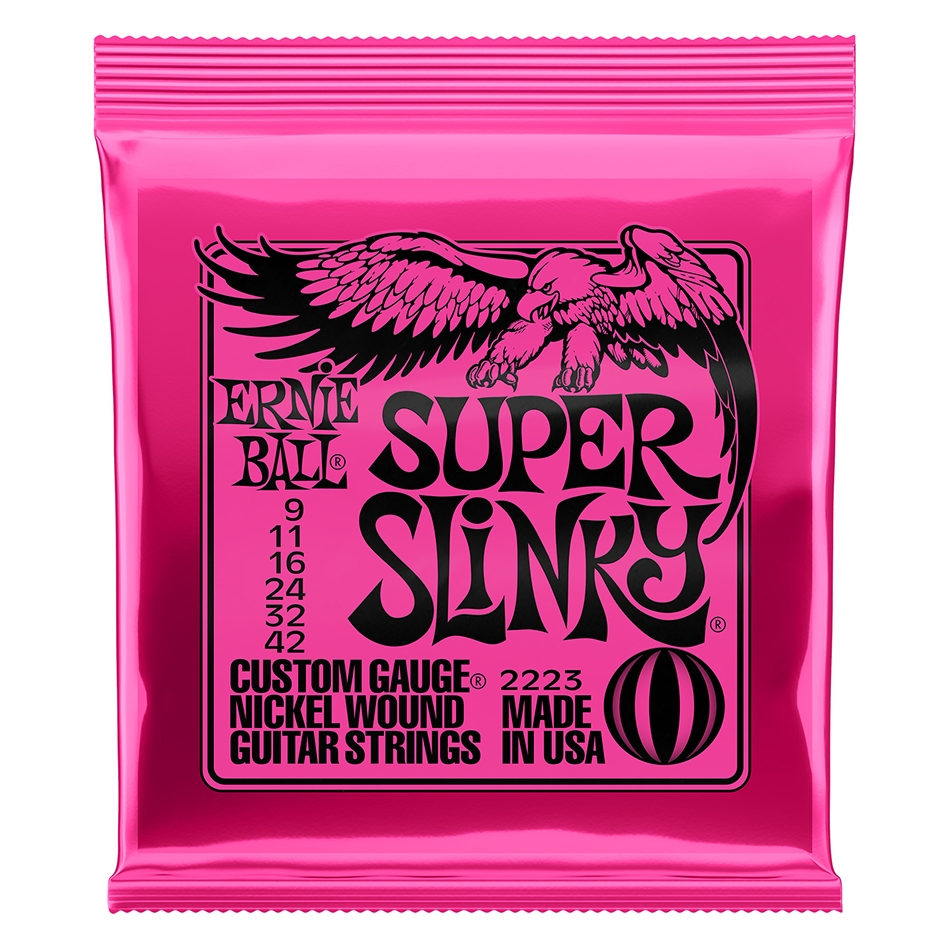 Ernie Ball Super Slinky 9-42 Nickel Strings – 3 Pack - Image 2