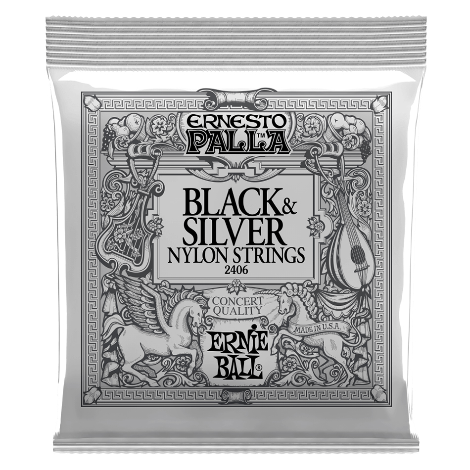 Ernie Ball Ernesto Palla Black/Silver Classical Set