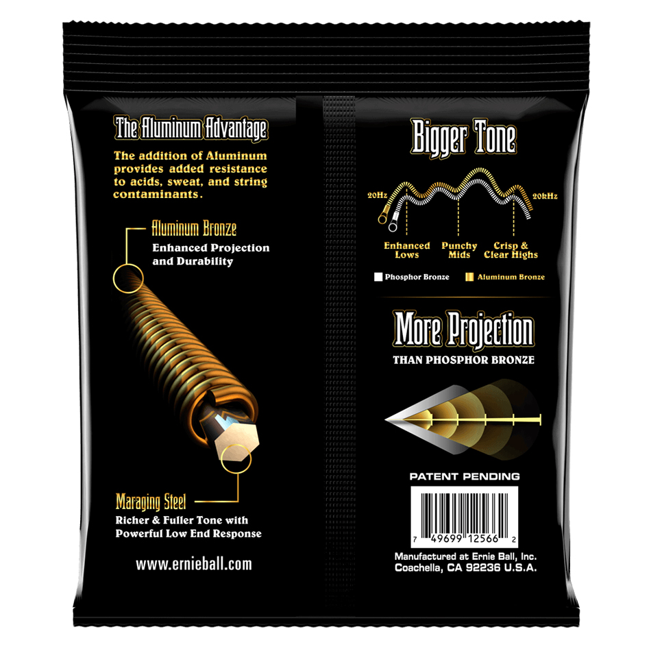 Ernie Ball Aluminum Bronze Acoustic 12-54 Med Light - Image 2