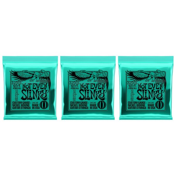 Ernie Ball Not Even Slinky Nickel Wound Strings - 3 Pack