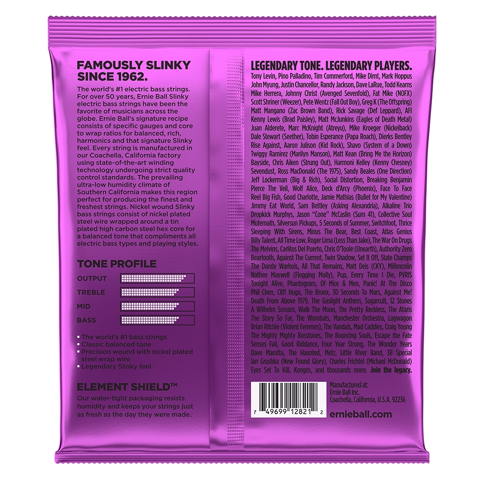 Ernie Ball Power Slinky Nickel 5-String Bass Set (2821) - Image 2