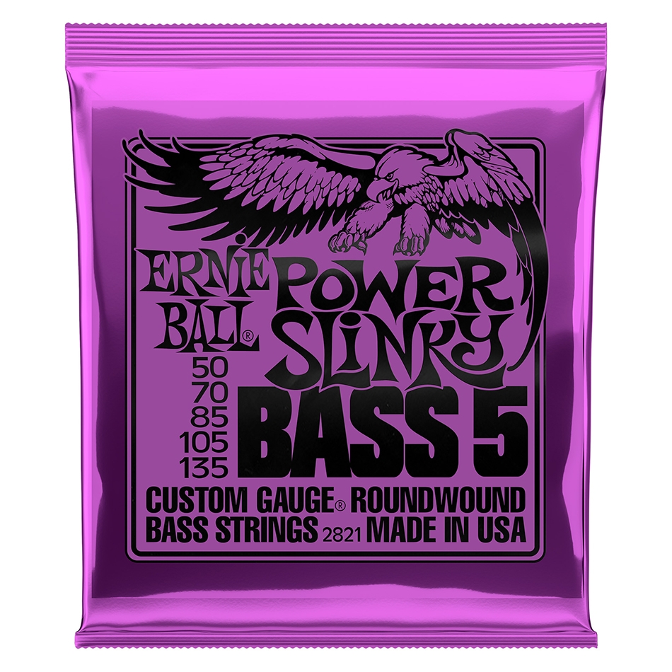 Ernie Ball Power Slinky Nickel 5-String Bass Set (2821)