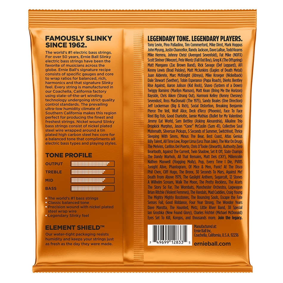 Ernie Ball Hybrid Slinky Nickel Bass Strings 2833 - Image 2