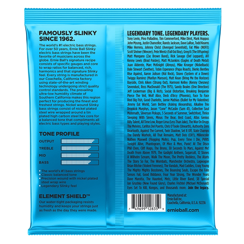 Ernie Ball Extra Slinky Nickel Bass Strings 2835 - Image 2