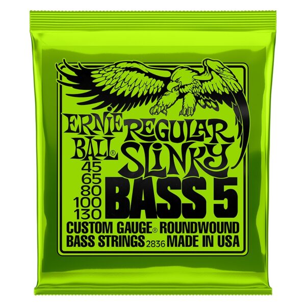 Ernie Ball Regular Slinky 5-String Bass Strings 2836