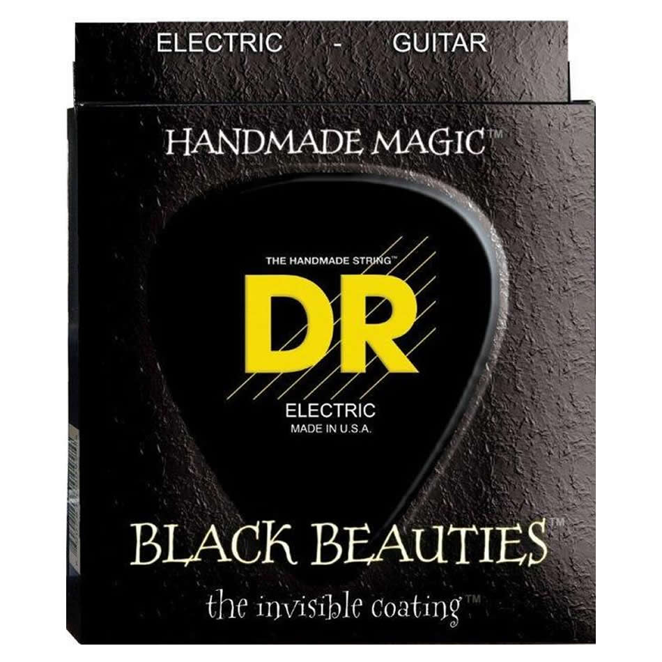 DR BKE-9/46 Black K3 Coated Electric Strings 9-46