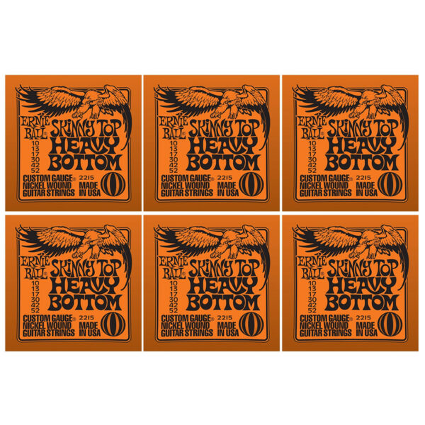 Ernie Ball 2215 Skinny Top Heavy Bottom Slinky - 6 Pack