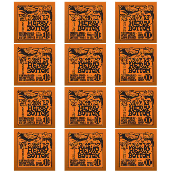 Ernie Ball Skinny Top Heavy Bottom Slinky 2215 - 12 Pack