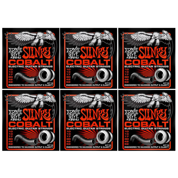 Ernie Ball Cobalt Skinny Top Heavy Bottom Slinky 6-Pack