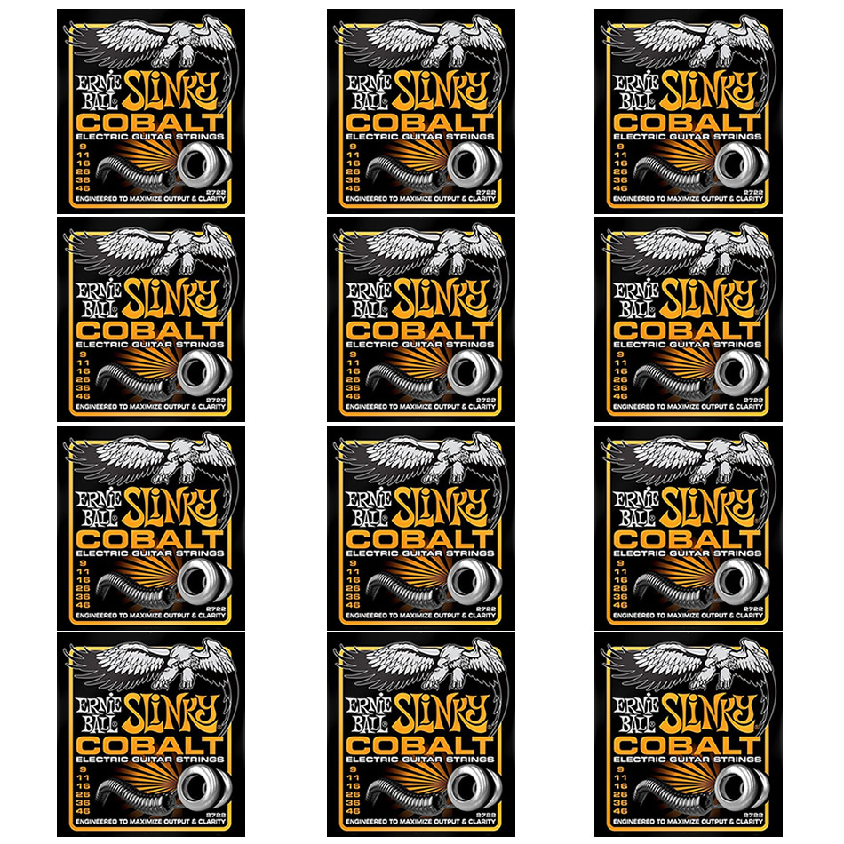 Ernie Ball Cobalt Hybrid Slinky Electric Strings 12-Pack