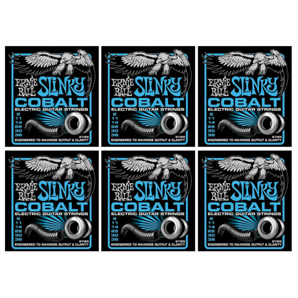 Ernie Ball Cobalt Extra Slinky 2725 Strings - 6 Pack
