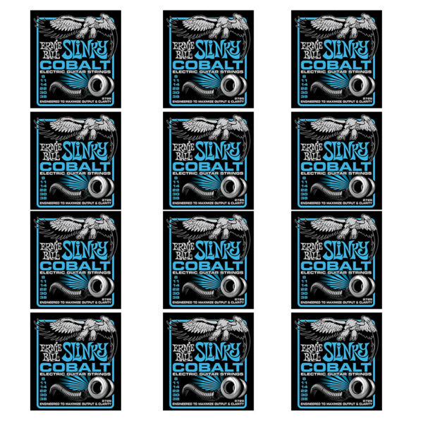 Ernie Ball Cobalt Extra Slinky Electric Strings 12-Pack