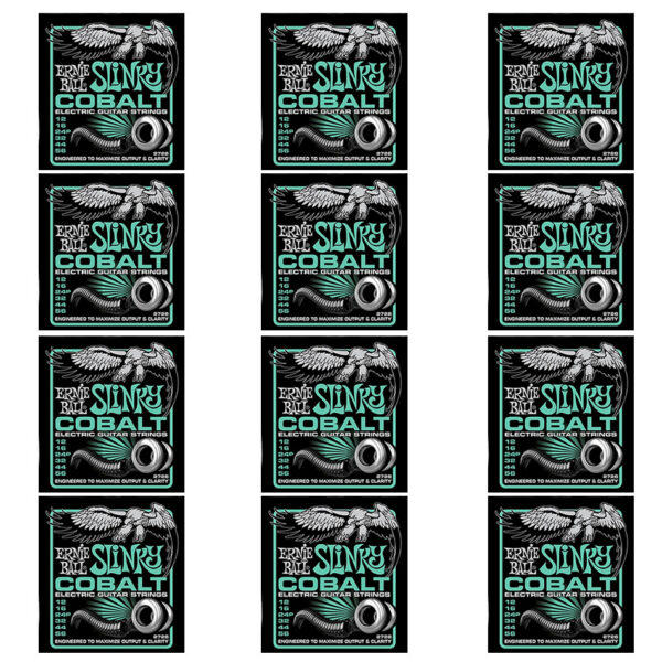 Ernie Ball Cobalt Not Even Slinky Electric Strings – 12-Pack
