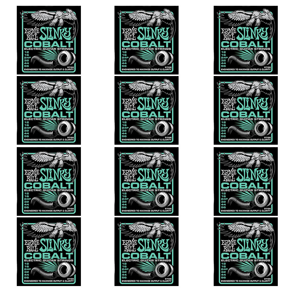 Ernie Ball Cobalt Not Even Slinky Electric Strings – 12-Pack