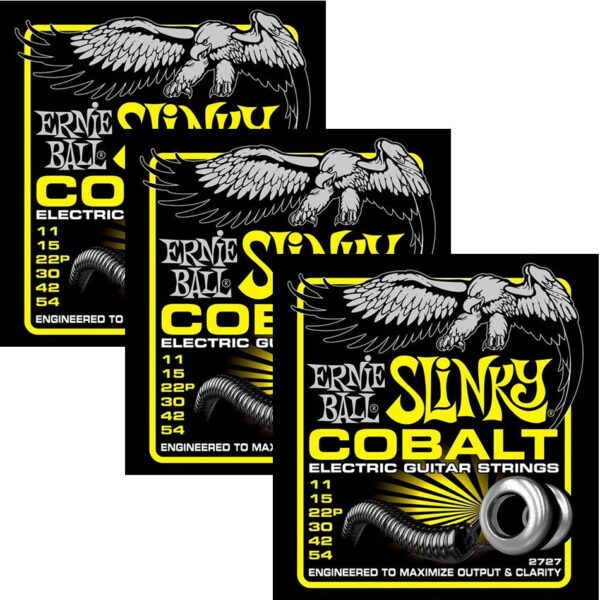 Ernie Ball Cobalt Beefy Slinky Electric Strings 3-Pack