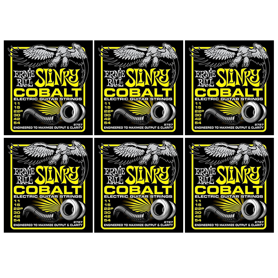 Ernie Ball Cobalt Beefy Slinky Electric Strings 6-Pack